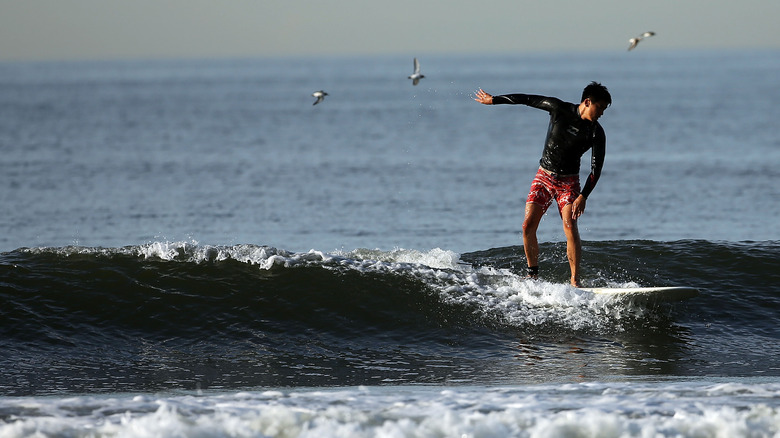 Rockaway beach surfing