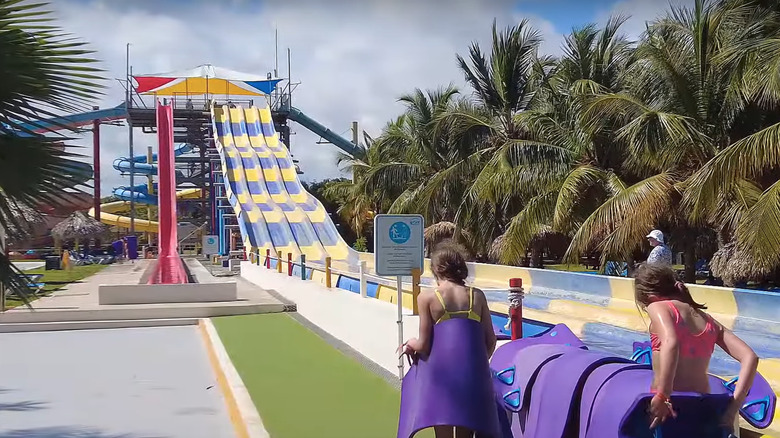 Mat slides at Sirenis Aquagames