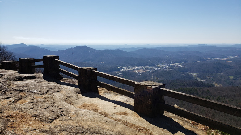 The summit viewpoint at Black Rock Mountain State Park in Northern Georgia