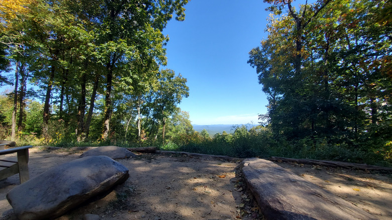 View from Hike Inn off the Appalachian Trail in Georgia