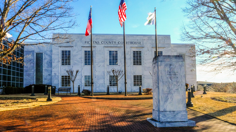The Pickens County Courthouse in Jasper, Georgia