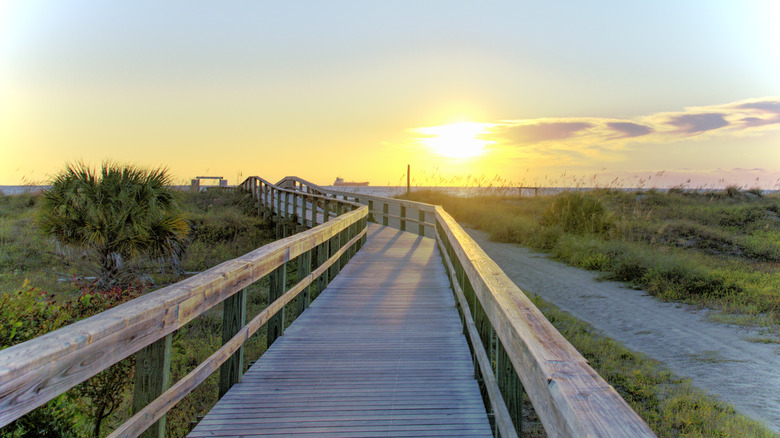 The sunrise in Tybee Island