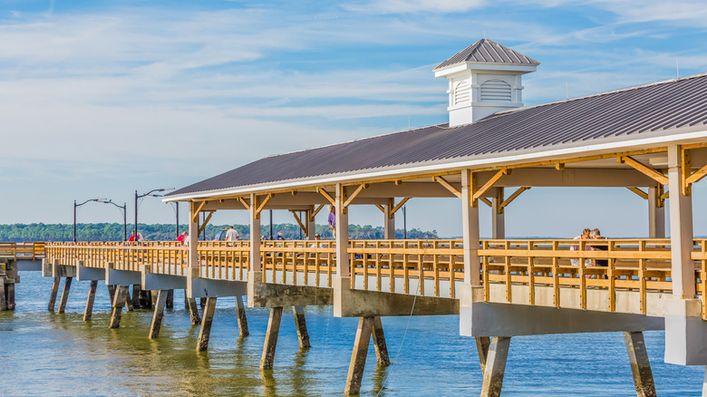 A fishing pier on St. Simon's Island, Georgia, near Pier Village