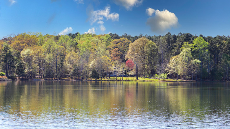 Lake Horton Park in the town of Fayetteville, Georgia