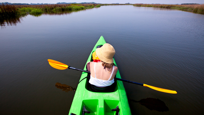 Kayaking on Little St. Simons Island, Georgia