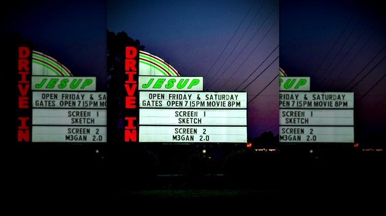 Drive-In Theater sign in Jesup, Georgia