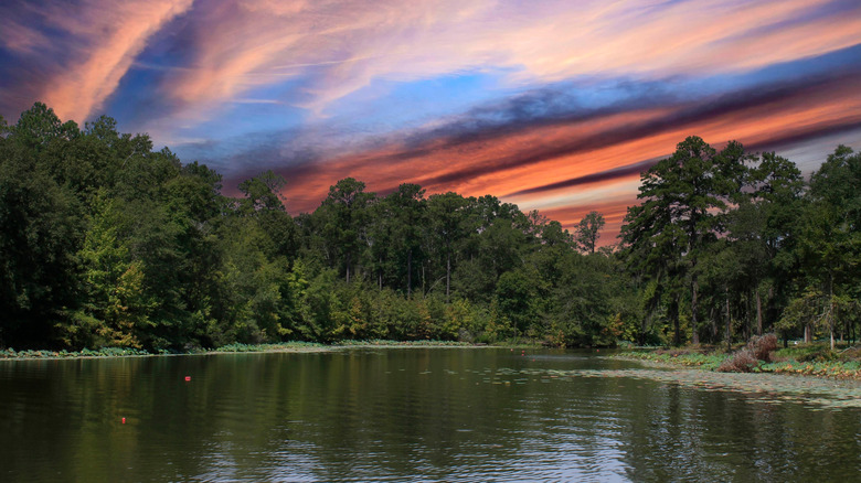 sunset over Lake Eufaula