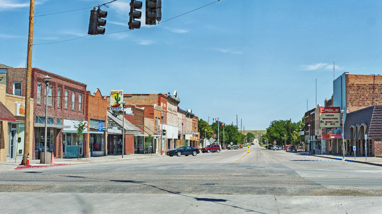 Historic buildings in downtown Chadron, Nebraska