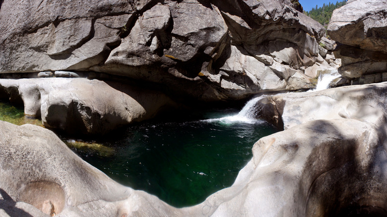 God's Bath in Stanislaus National Forest West of Yosemite National Park in California