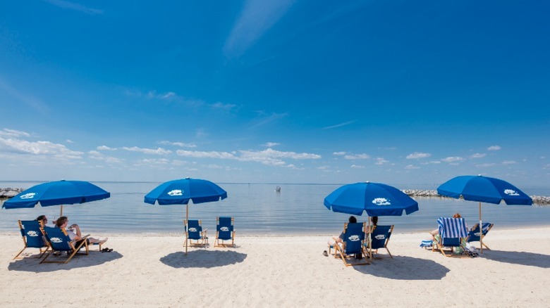 View of the beach at the Grand Hotel Golf Resort & Spa in Alabama