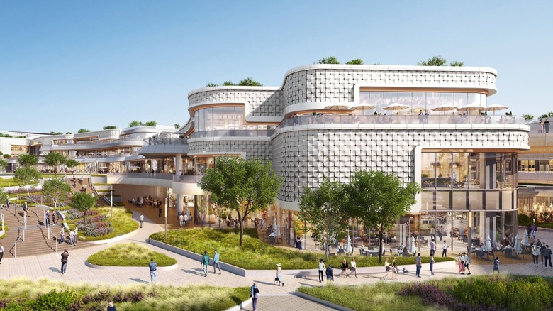 A rendering of the planned Ellinikon Mall development from the official Ellinikon Project website