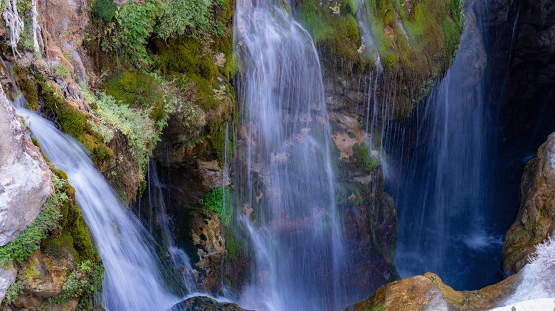 Waterfalls at Kourtaliotiko Gorge