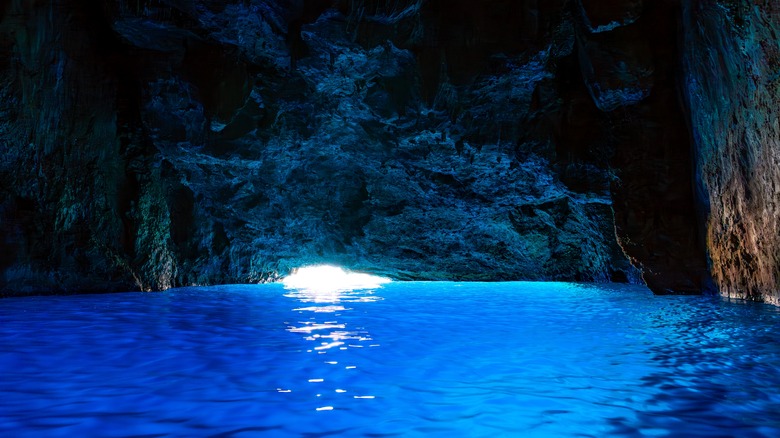 Blue Cave in Kastellorizo, Greece