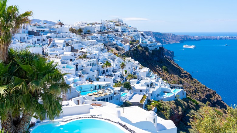 Oia town on Santorini island