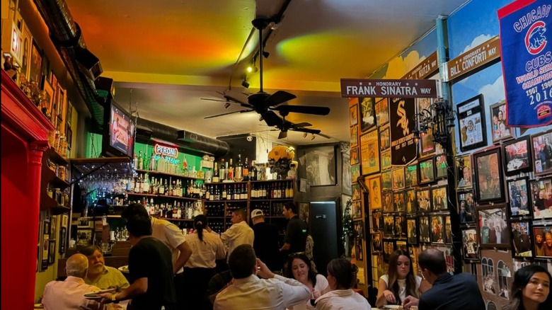 The interior of La Scarola in Chicago