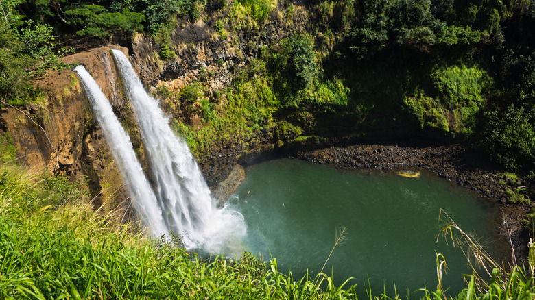 Kauai's popular Wailua Falls.