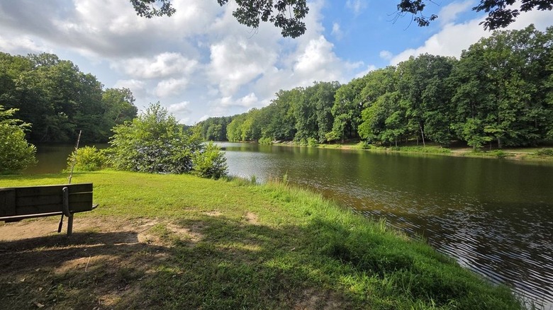 The Patuxent River flowing through the T. Howard Duckett Watershed