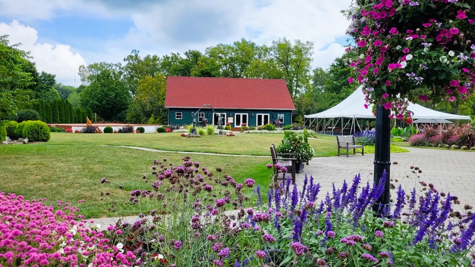 Halfway Between Indianapolis And Fort Wayne Is A Scenic Park With Vibrant Gardens, Trails, And River Views