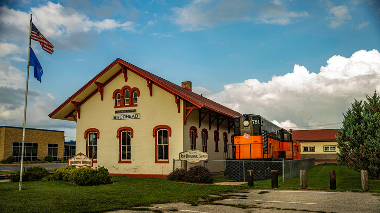 Train station sitting in Brodhead, Wisconsin