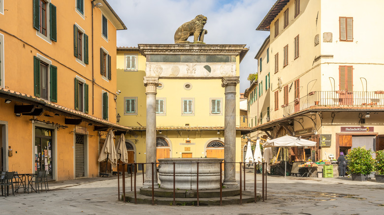 The Piazza della Sala in Pistoia, Italy