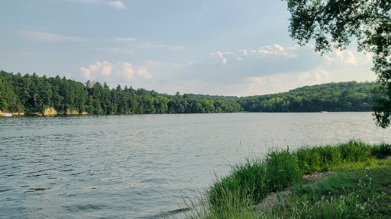 Lake Byllesby on a cloudy day, Cannon Falls, Minnesota