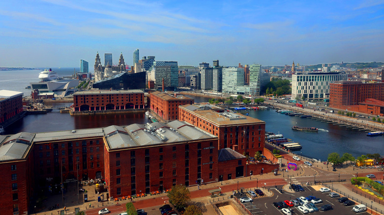 View of Liverpool city from the Wheel of Liverpool