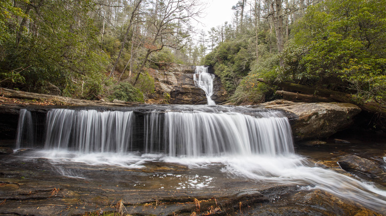 Secret Falls in Highlands, North Carolina