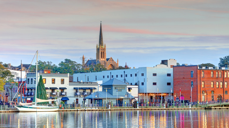 Waterfront buildings in Wilmington, North Carolina