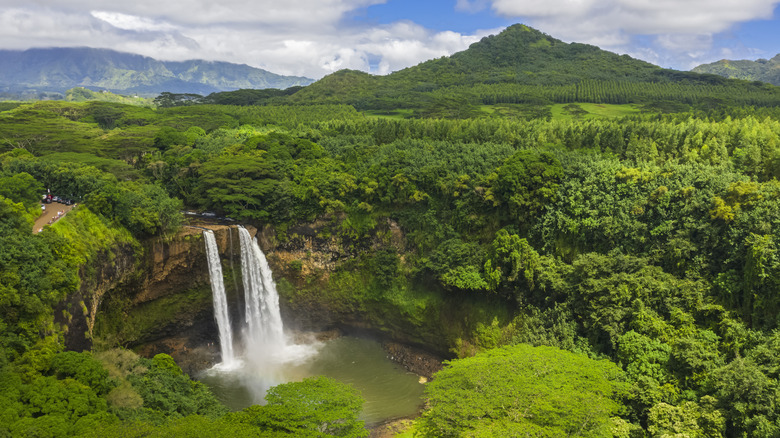 Wailua Falls in Haleakala National Park on the Road to Hana in Maui