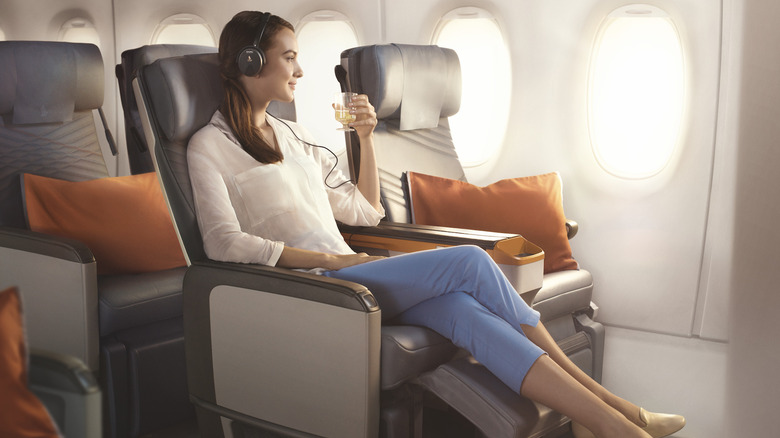 Premium economy on the Airbus A350-900ULR