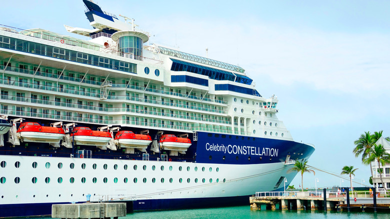 Celebrity Constellation cruise ship at dock