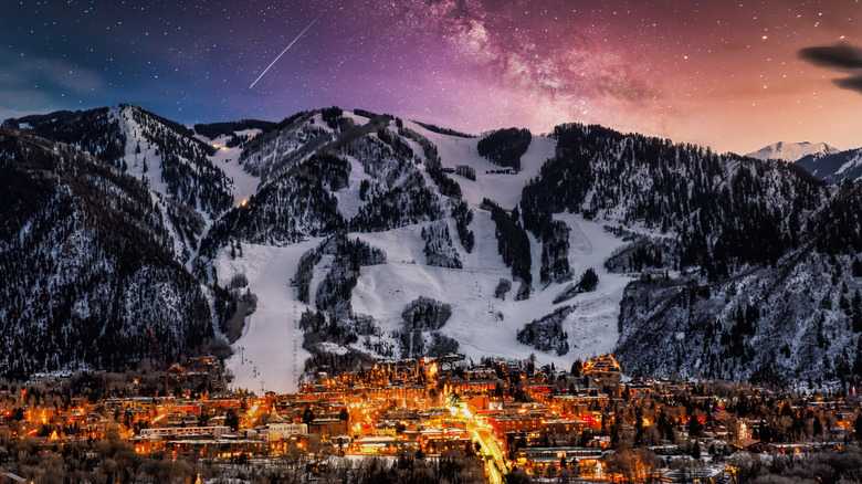 Aerial of Aspen, Colorado