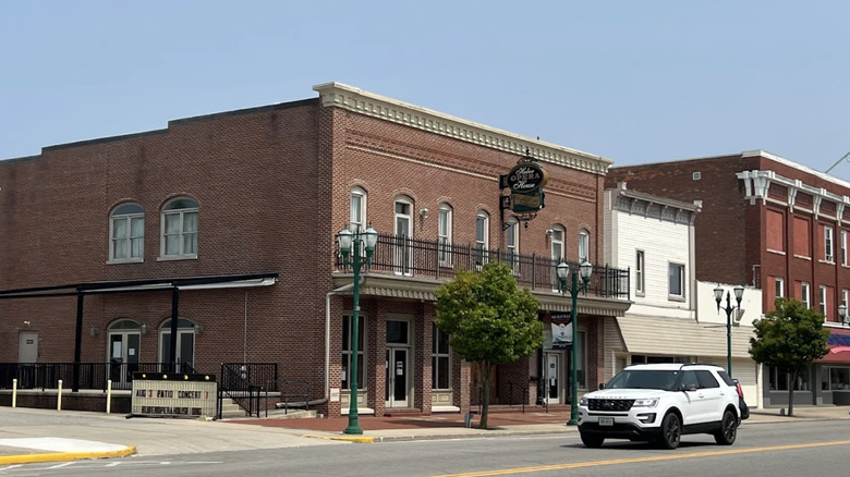 The historic buildings of Hicksville, Ohio, including the Huber Opera House