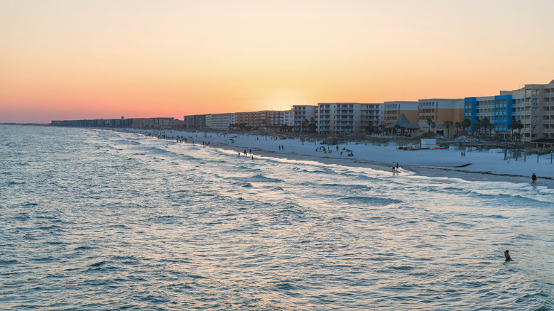 Okaloosa Island at sunset