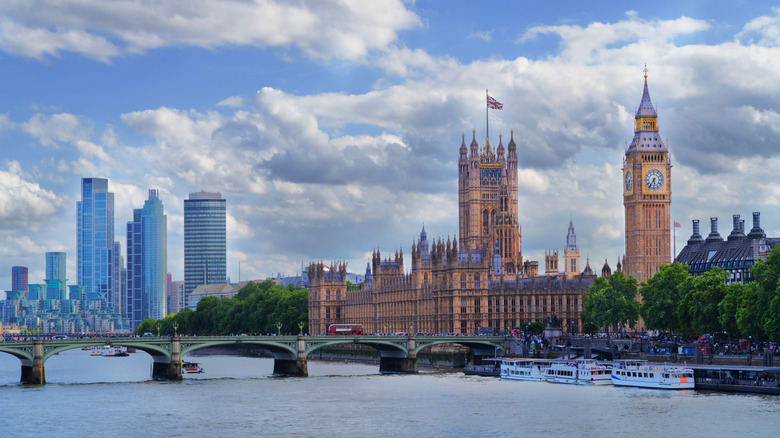 London skyline from Parliament
