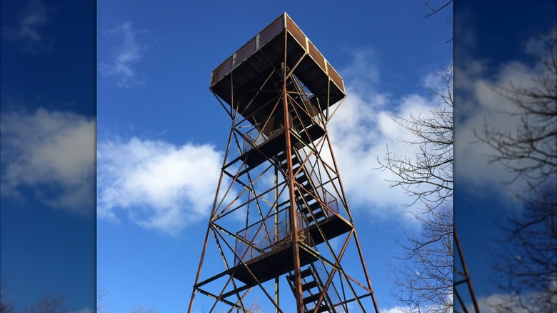 The observation tower at the top of Mount Davis