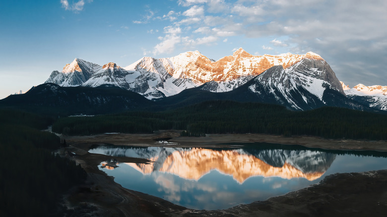 Lower Kananaskis Lake and the Canadian Rockies at Peter Lougheed Provincial Park, Alberta, Canada