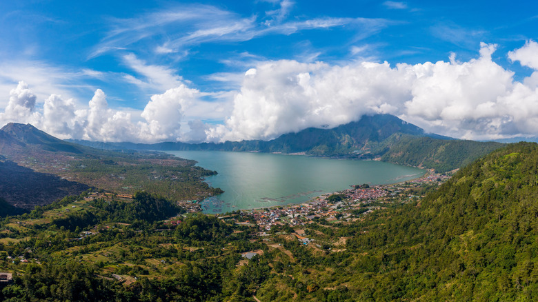 View of Batur Lake and Mount Batur