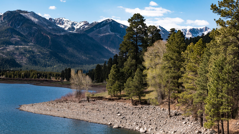 San Juan Mountains over Vallecito Reservoir near Durango, Colorado