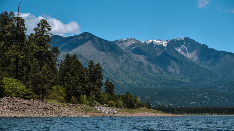 San Juan Mountains over Vallecito Reservoir near Durango, Colorado