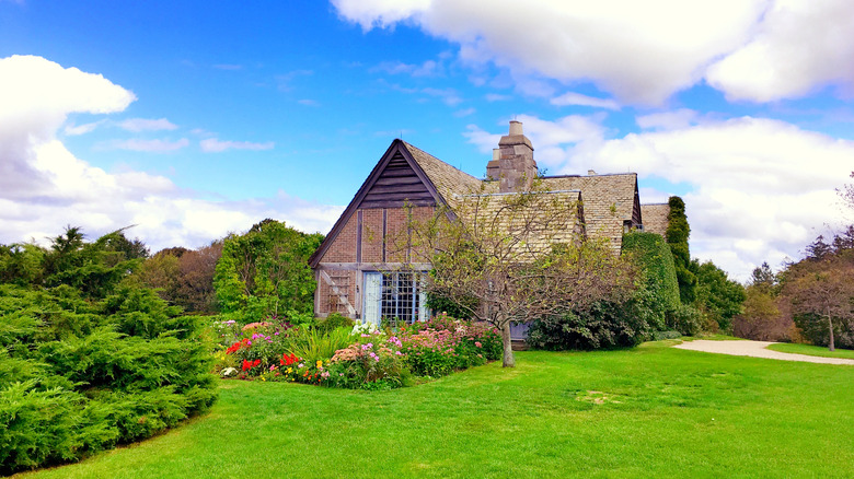 Tudor revival cottage at Topsmead State Forest in Connecticut
