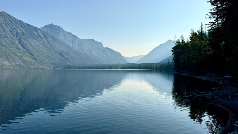 Lake MacDonald in Glacier National Park in Montana
