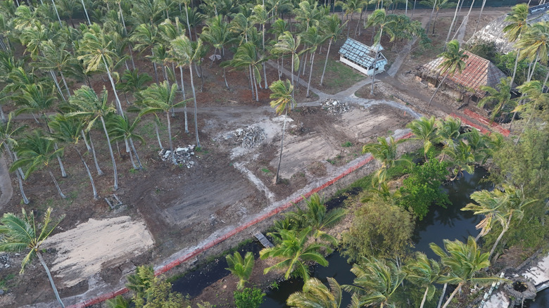 Coco Palms Resort on Kauai in the process of demolition