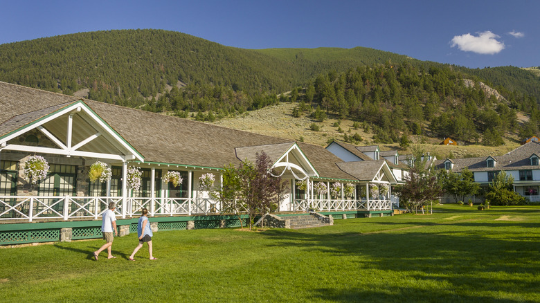 Near Yellowstone National Park in Montana is the historic inn, Chico Hot Springs Resort.