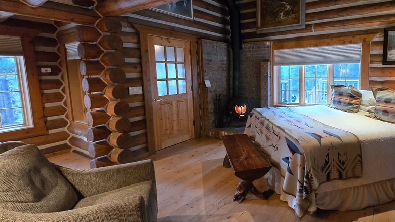 A cabin at the Triple Creek Ranch