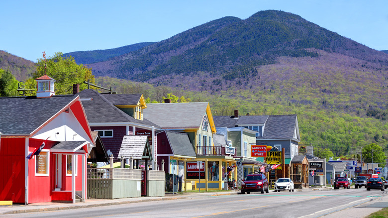 Downtown area of Lincoln, New Hampshire