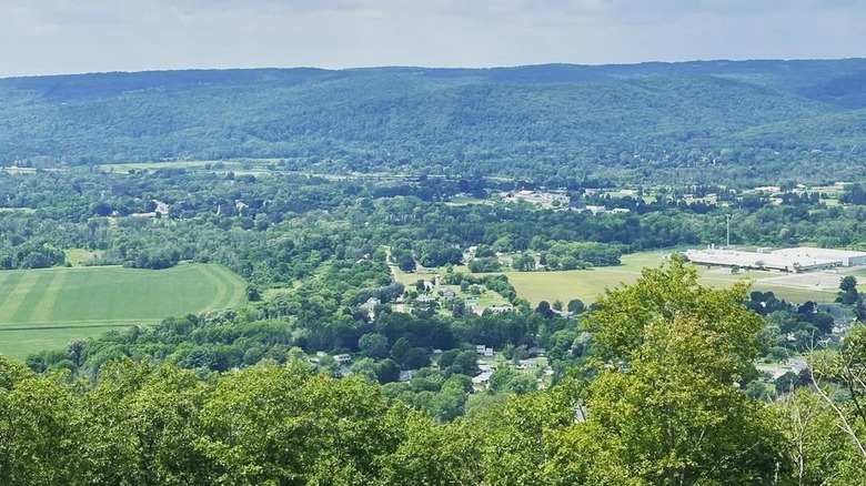 The view from Harris Hill Overlook