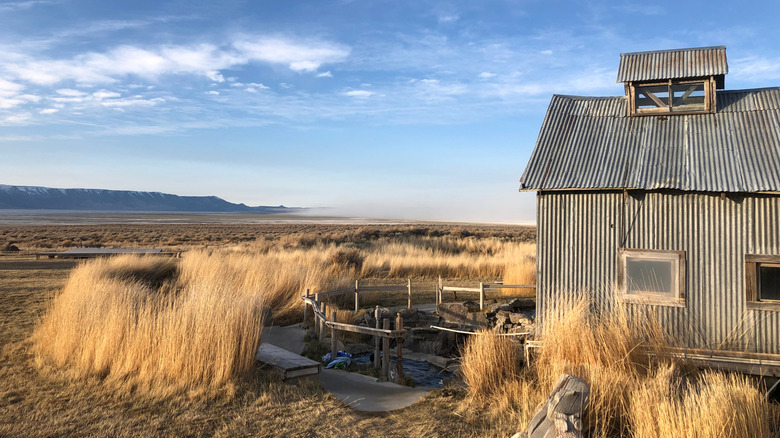 Summer Lake Hot Springs' cabins and hot springs on its property