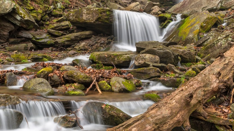 Buttermilk Falls in Sundown Wild Forest near Peekamoose Blue Hole