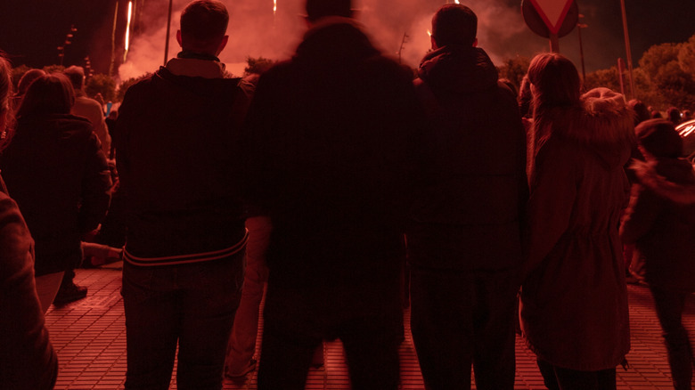 Watching winter fireworks